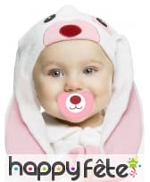 Costume de petit lapin rose pour bébé, luxe, image 1