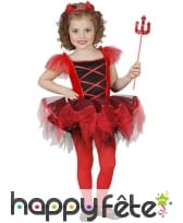 Costume de petite diablesse en tutu