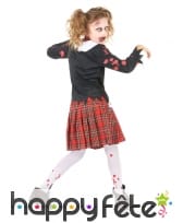 Costume de petite écolière zombie, image 2