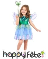 Costume de petite fée turquoise pour enfant