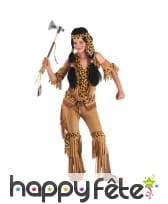 Costume de petite indienne motifs léopard