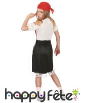 Costume de petite piratesse avec dentelle blanche, image 2