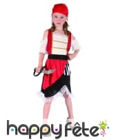 Costume de petite piratesse avec dentelle blanche, image 3