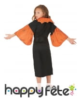 Costume de petite sorcière araignée noir orange, image 2