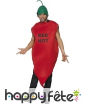 Costume de piment rouge