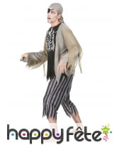Costume de pirate squelette zombie, image 1