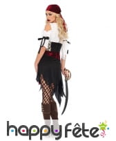 Costume de piratesse rouge velours et blanc, image 1