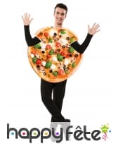 Costume de pizza végétarienne pour adulte, image 1