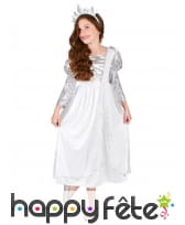 Costume de princesse blanche et argent pour enfant, image 1