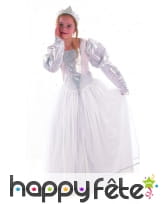 Costume de princesse blanche et argent pour enfant