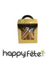 Cotillons dorés pour 10 personnes