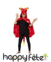 Cape dragon rouge pour enfant, image 2