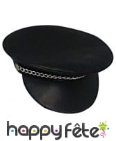 Casquette de rockeur avec chaine, image 1