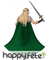 Costume de reine viking avec longue cape, image 3