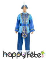 Costume de Roi Mage bleu pour adulte