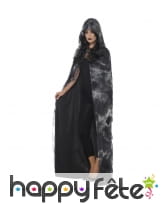 Cape de sorcier noire et grise avec capuche, image 1