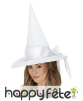 Chapeau de sorcière blanc, luxe