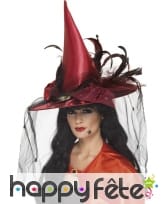 Chapeau de sorcière rouge