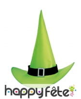 Chapeau de sorciere vert flash