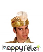 Chapeau de sultan doré