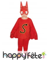 Costume de SamSam pour enfant avec masque