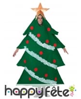Costume de sapin décoré pour adulte