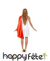 Costume de sénatrice romaine avec toge rouge, image 2