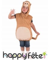 Costume de singe marron pour enfant, image 2