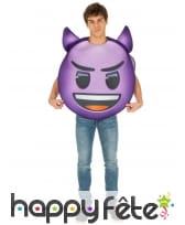 Costume de smiley diable pour adulte
