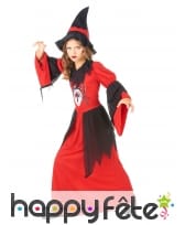 Costume de sorci&egrave;re araign&eacute;e rouge pour enfant, image 1