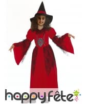 Costume de sorci&egrave;re araign&eacute;e rouge pour enfant, image 3