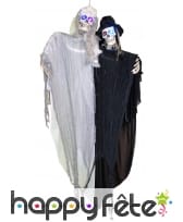 Couple de squelette lumineux à suspendre