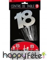 Centre de table cascade de fils argentés, image 1