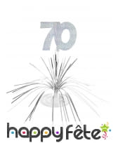 Centre de table cascade de fils argentés, image 6