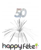 Centre de table cascade de fils argentés, image 8