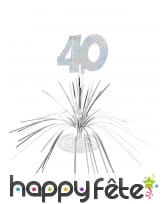 Centre de table cascade de fils argentés, image 9