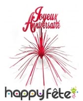 Centre de table cascade Joyeux Anniversaire, image 1