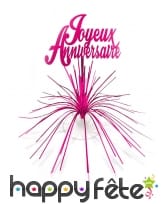 Centre de table cascade Joyeux Anniversaire, image 2