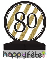 Centre de table d'anniversaire noir et or, image 6