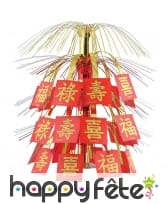 Centre de table voeux de bonheur nouvel an chinois