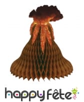 Centre de table Volcan en papier alvéolé