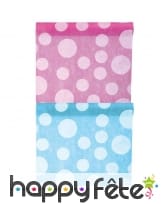 Chemin de table à gros pois, en polyester