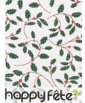 Chemin de table de Noël feuilles de Houx 4m, image 1