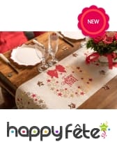 Chemin de table Joyeux Noël, 3m x 28cm, image 1