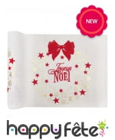 Chemin de table Joyeux Noël, 3m x 28cm