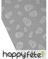 Chemin de table noir et tête de mort 29cm x 5m, image 1