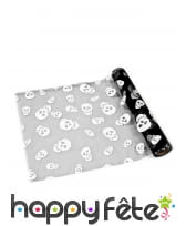 Chemin de table noir et tête de mort 29cm x 5m, image 2