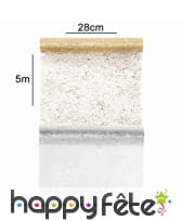 Chemin de table transparent en organdi