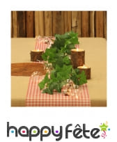 Chemin de table vichy rouge 30cm x 5m, image 1