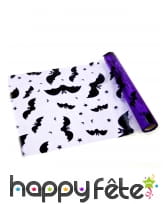 Chemin de table violet avec chauves souris 29cmx5m, image 2